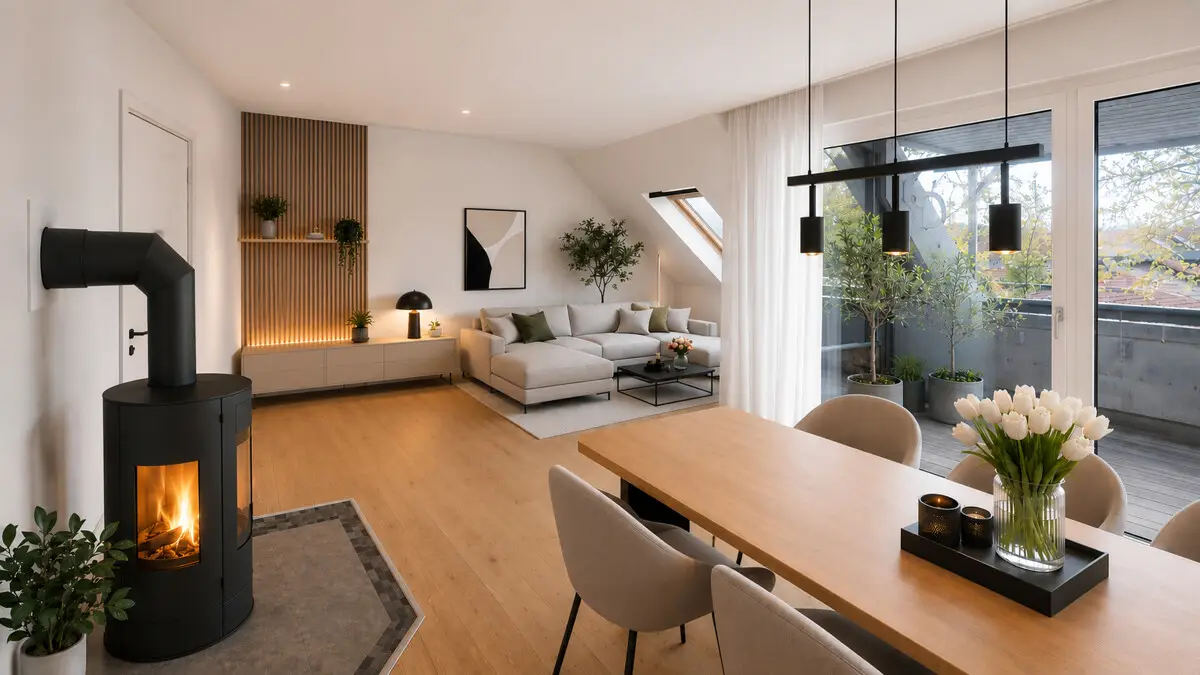 KI-Visualisierung Wohnzimmer