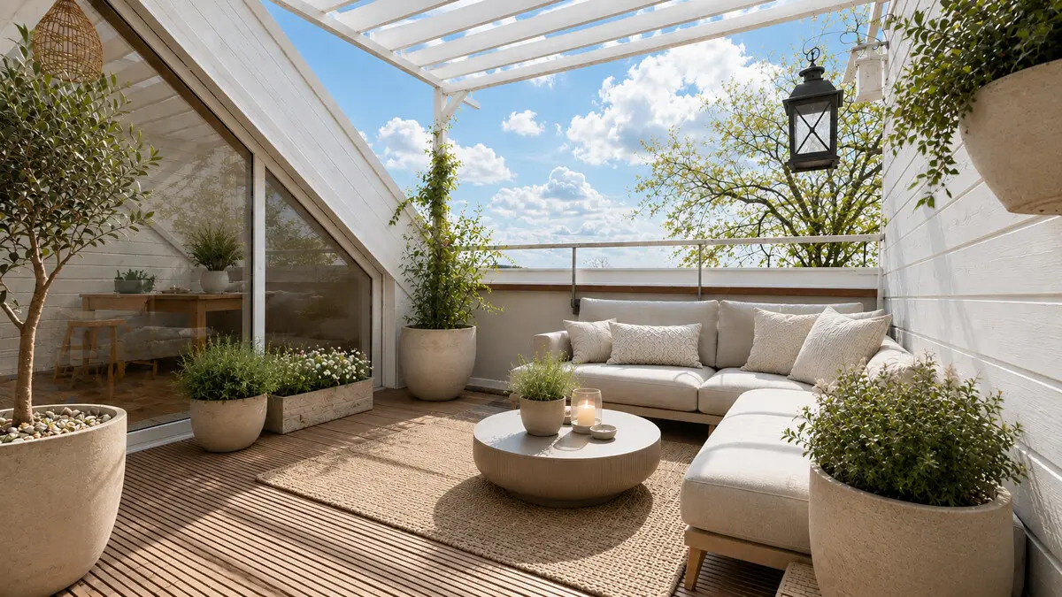 KI-Visualisierung Terrasse